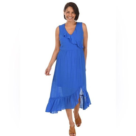 MLLE GABRIELLE  • Sleeveless Summer dress.
• V-neckline. - Picture 1 of 6